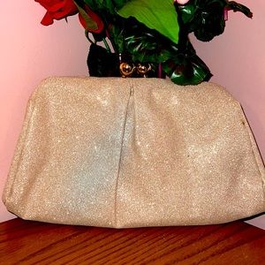 Jumbo Sparkly Gold Clutch
